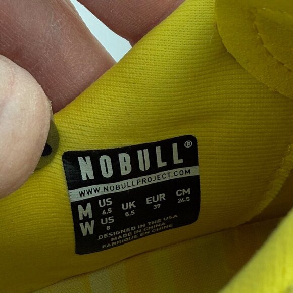 No Bull Yellow Trainer Cross Training Low Top Sneaker Shoes Mens sz 6.5 Womens 8 - Picture 5 of 8